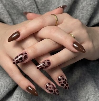 Leopard Print Nail Art Press On Nails